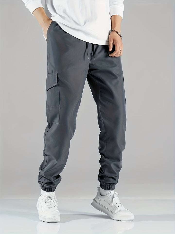 Marcus | Men's Casual Cargo Joggers | Adjustable Fit