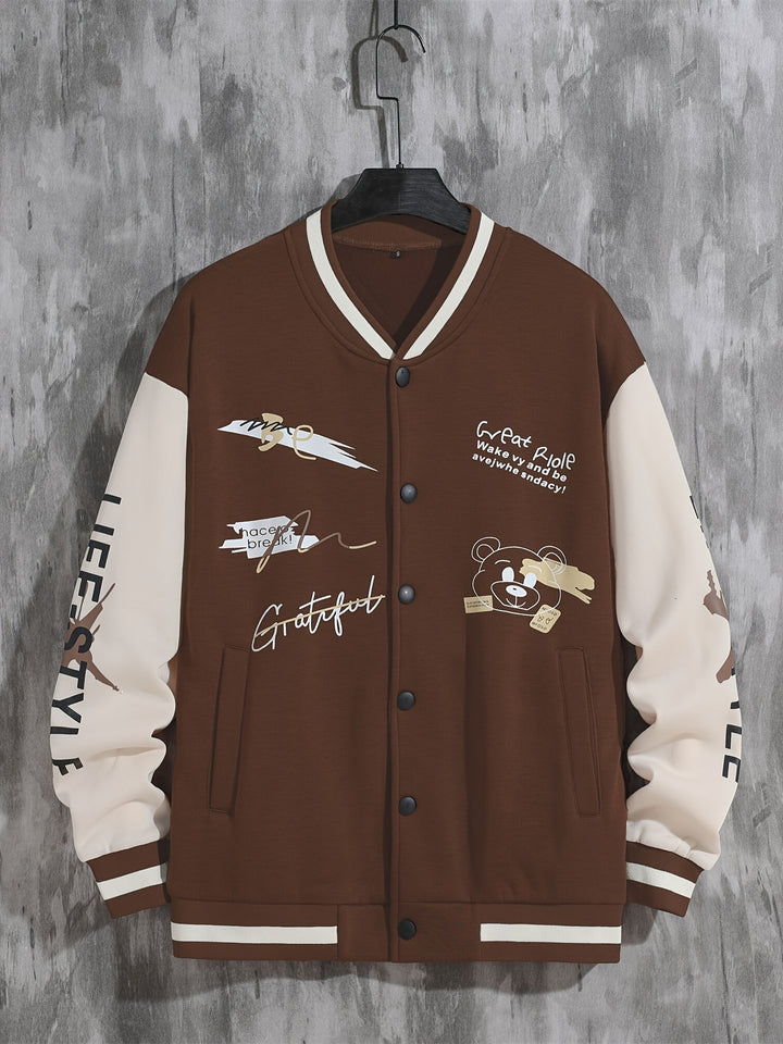 Billy | Men's Graphic Varsity Jacket