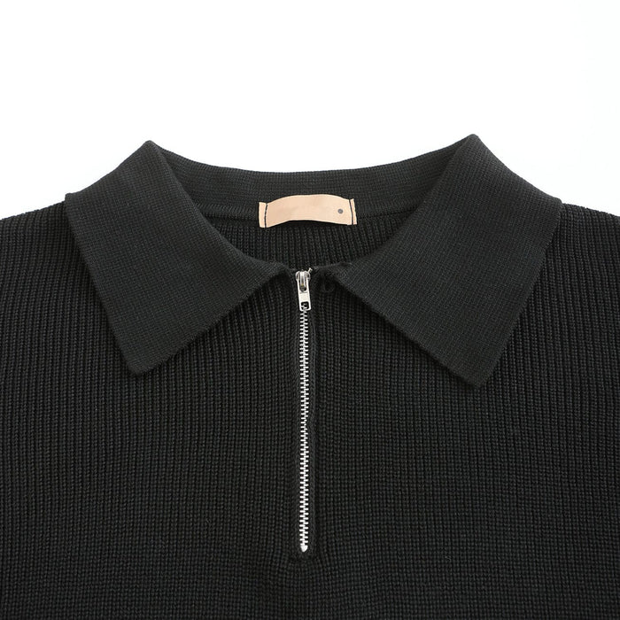 Cesare | Men's Half-Zip Collared Sweater