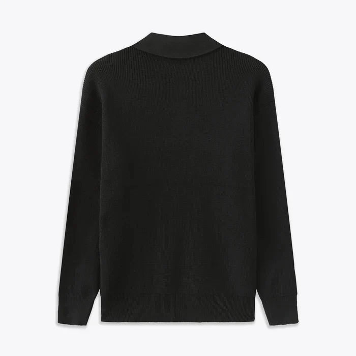 Cesare | Men's Half-Zip Collared Sweater