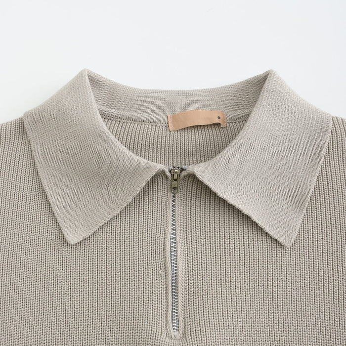 Cesare | Men's Half-Zip Collared Sweater