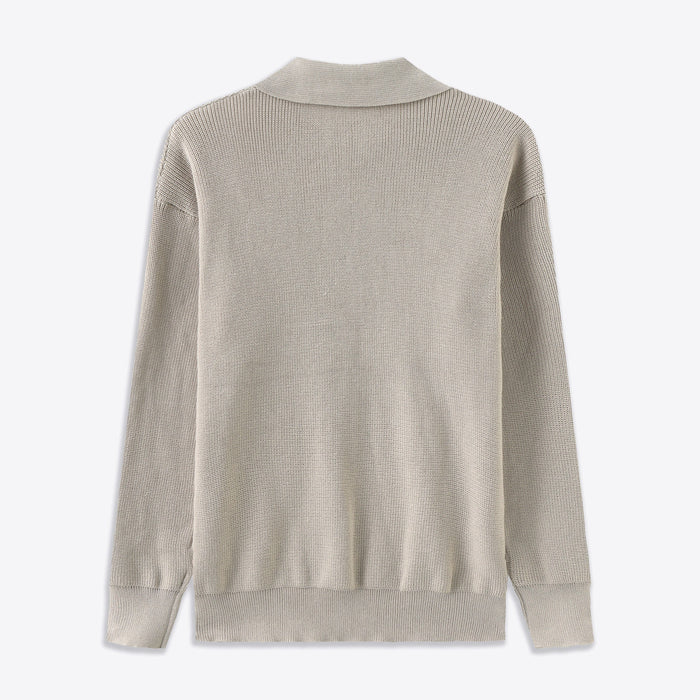 Cesare | Men's Half-Zip Collared Sweater