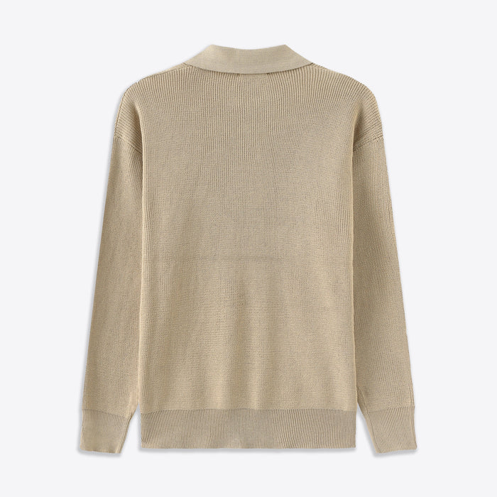 Cesare | Men's Half-Zip Collared Sweater