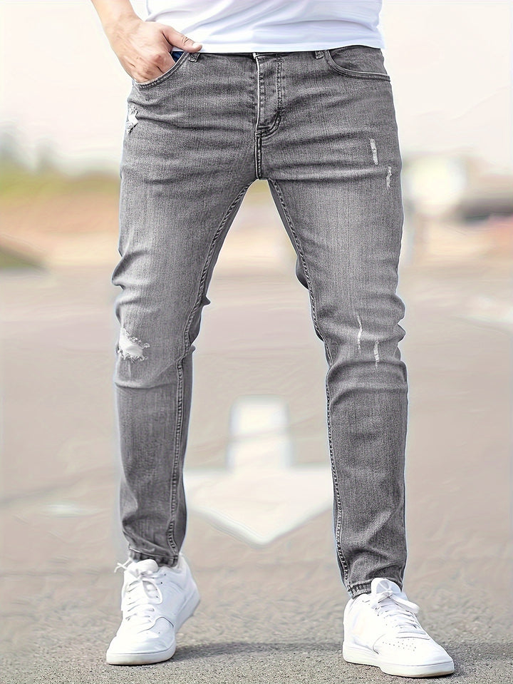 Xander | Men's Slim Fit Distressed Jeans