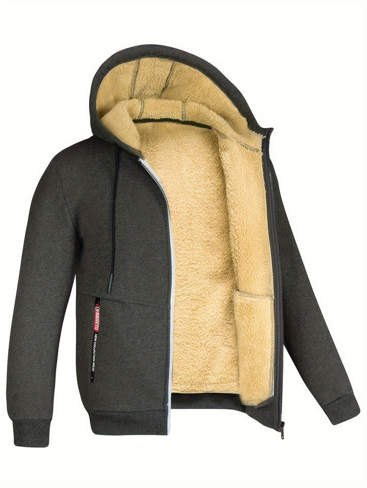 Hudson | Men's Thermal Fleece-Lined Hoodie | Winter Warmth