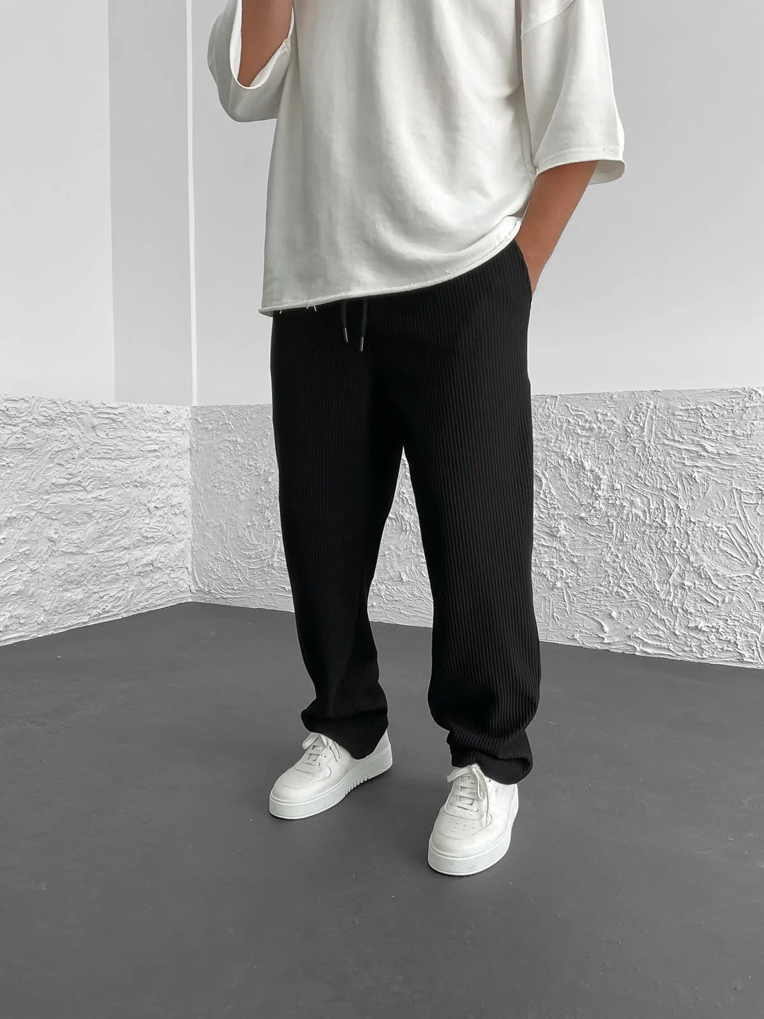 Francis | Relaxed Fit Ribbed Pants for a Casual Look