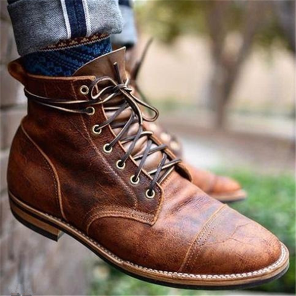 Dario | Men's Premium Classic Lace-Up Ankle Boots