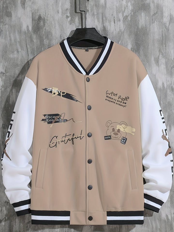 Billy | Men's Graphic Varsity Jacket