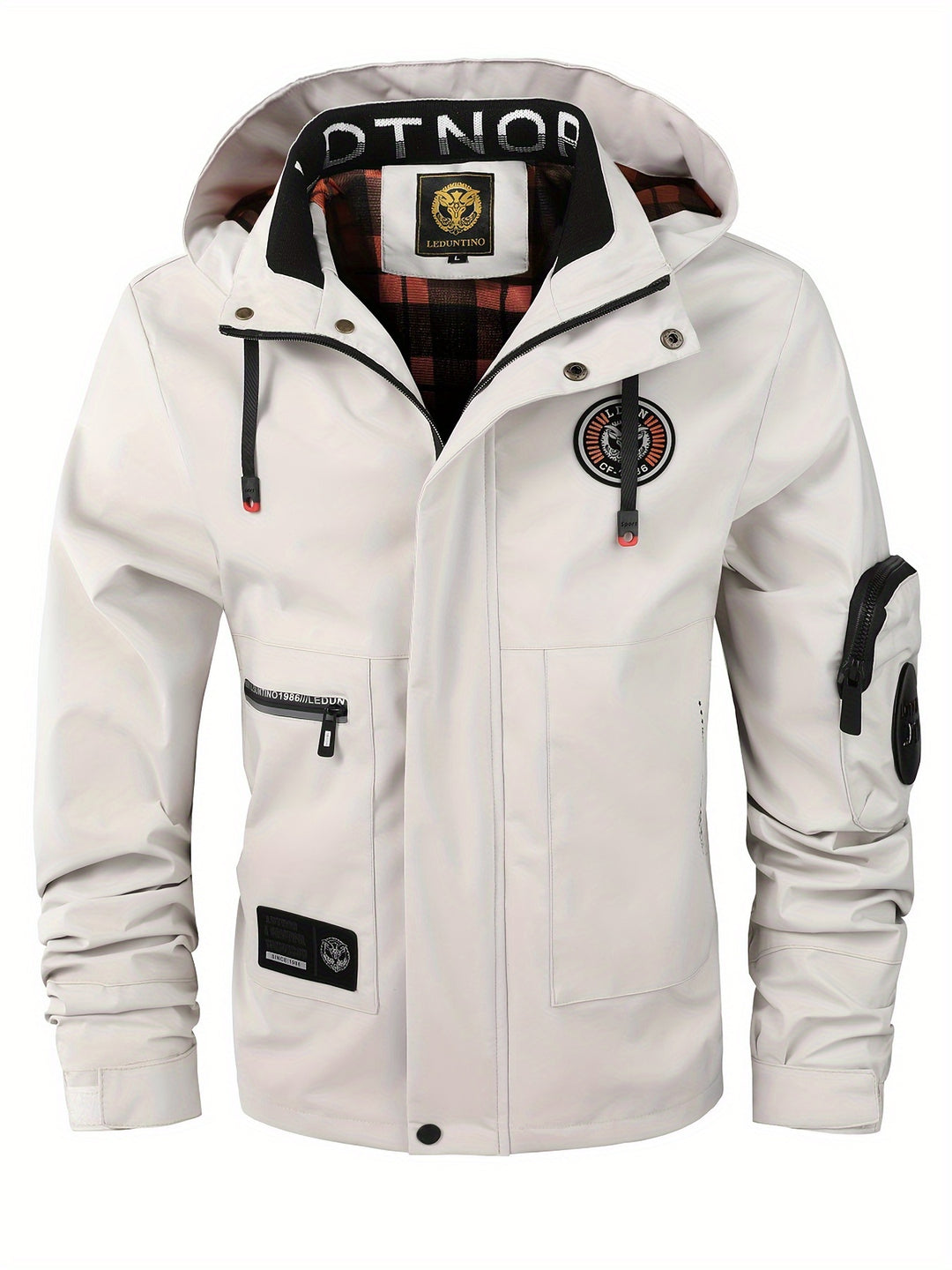 Adam | Multiple Pocket Zip Up Hooded Jacket