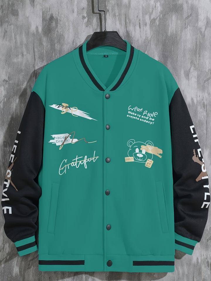 Billy | Men's Graphic Varsity Jacket