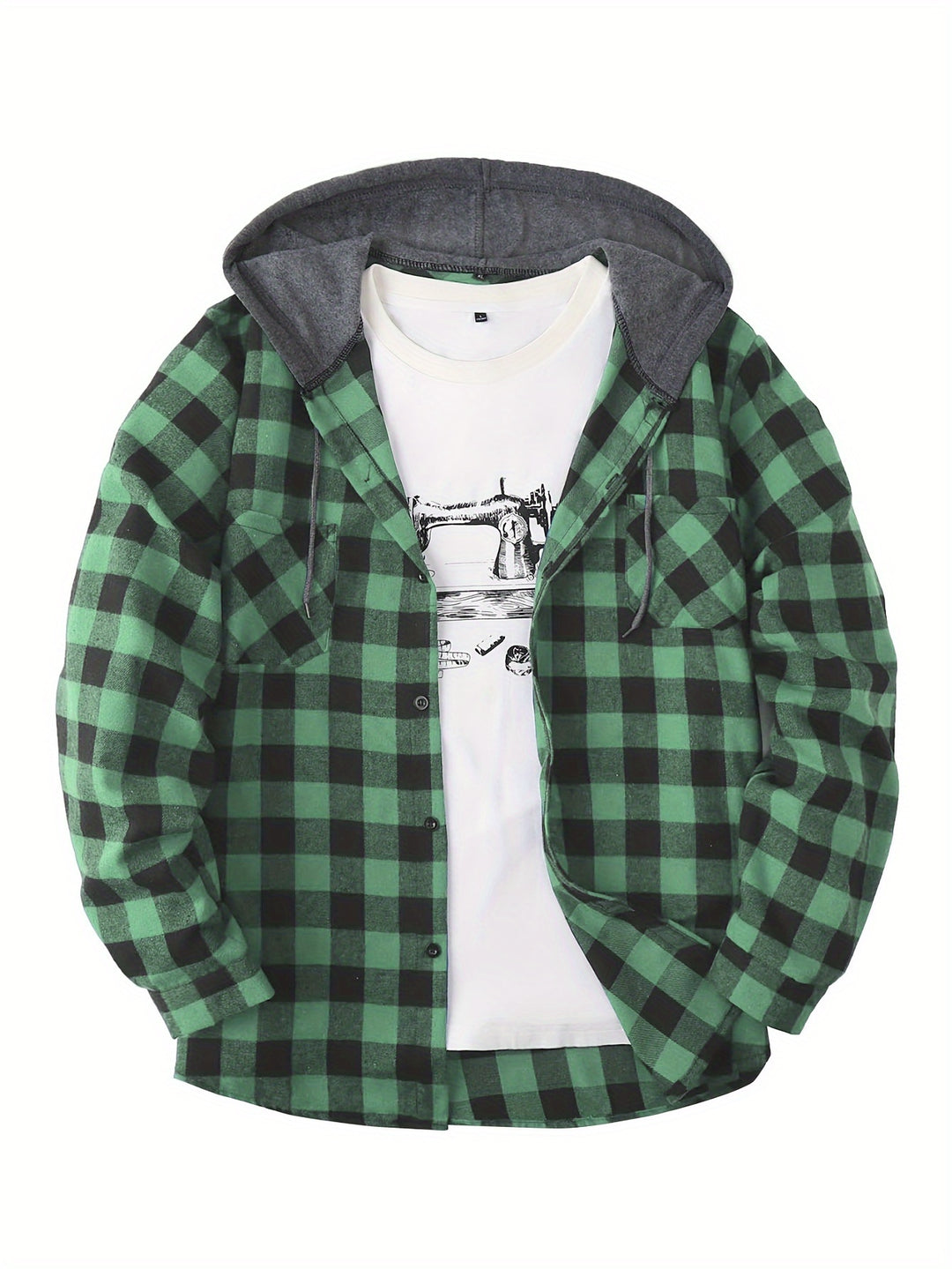 Maxell | Men's Hooded Flannel Jacket