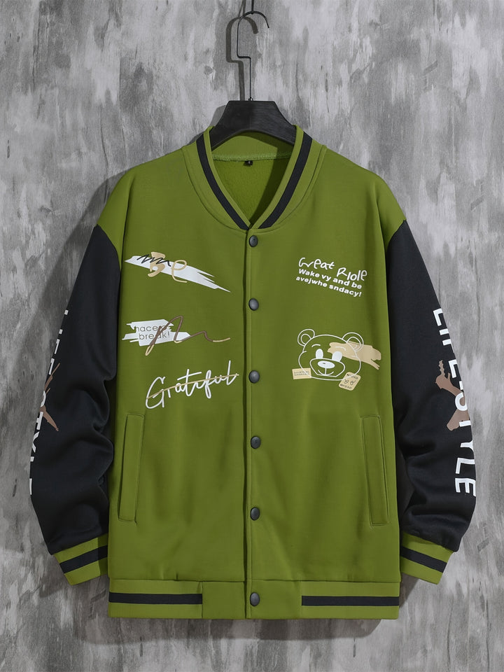 Billy | Men's Graphic Varsity Jacket