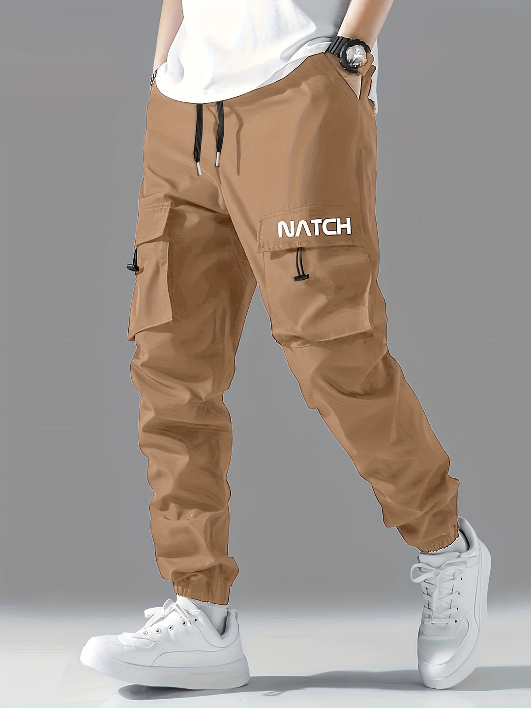 Marcus | Men's Casual Cargo Joggers | Adjustable Fit