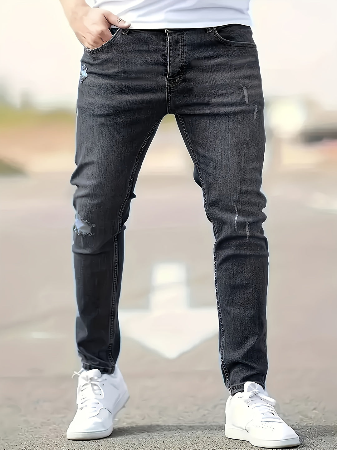 Xander | Men's Slim Fit Distressed Jeans