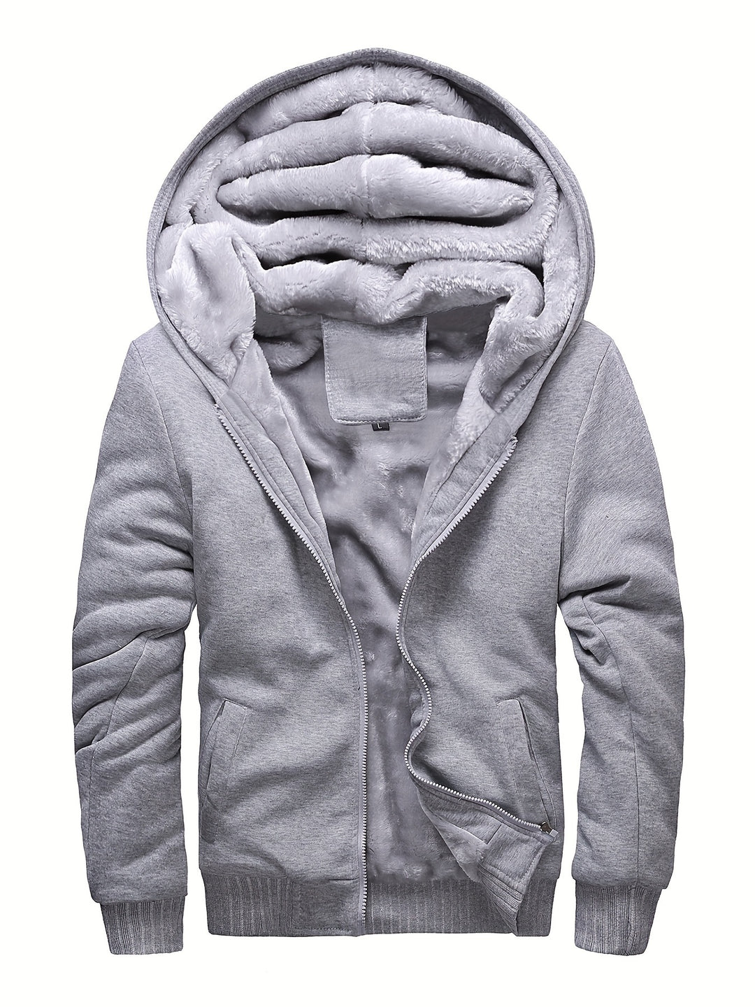 Aiden | Men's Fleece Lined Zip-Up Hoodie