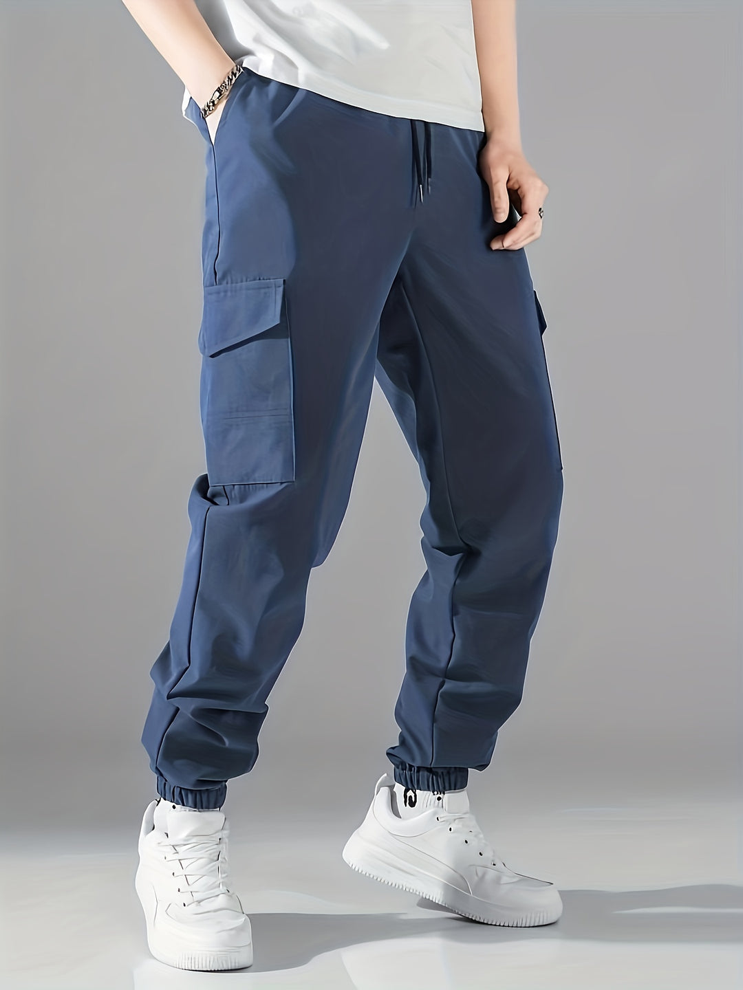 Marcus | Men's Casual Cargo Joggers | Adjustable Fit