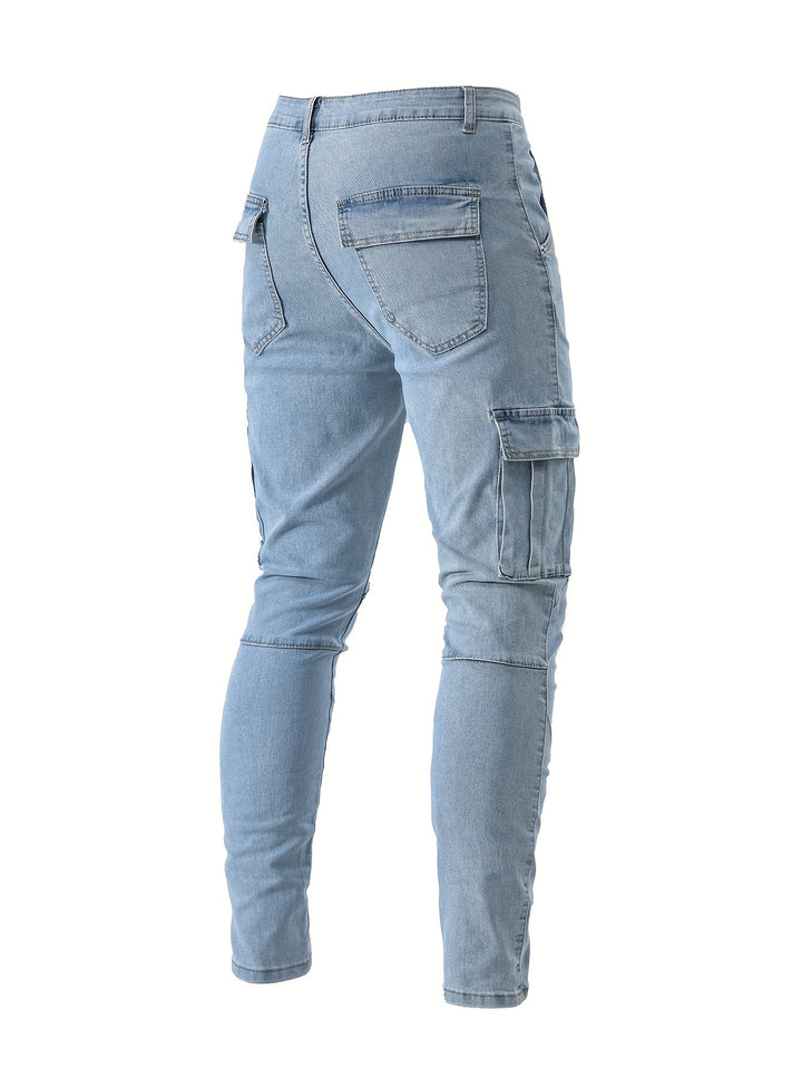 Marlon | Casual Flap Pocket  Denim Pants