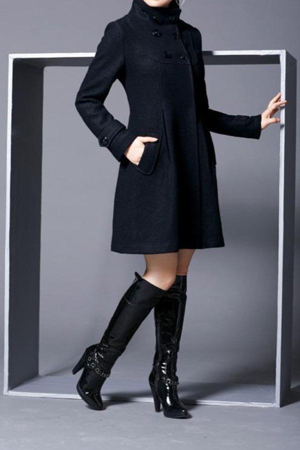 Kathryn | Elegant Double-Breasted Coat | Sophisticated Design with Side Pockets