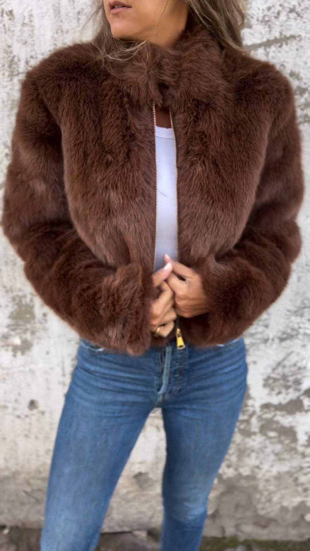 Wena | Women's Luxe Faux Fur Jacket